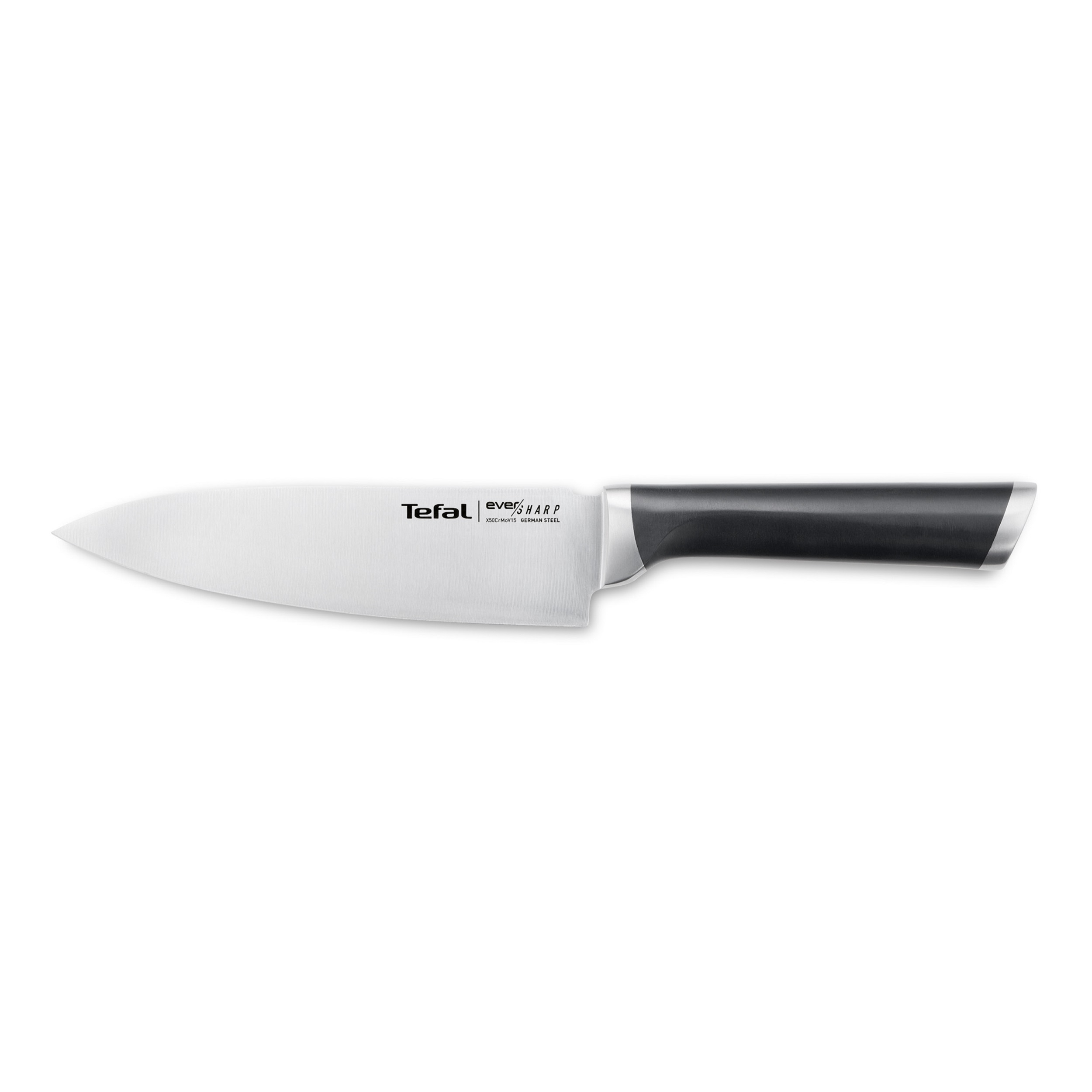 چاقو قصابی با تیغه استیل و با دسته پلاستیک تفال مدل Ever Sharp K2569004