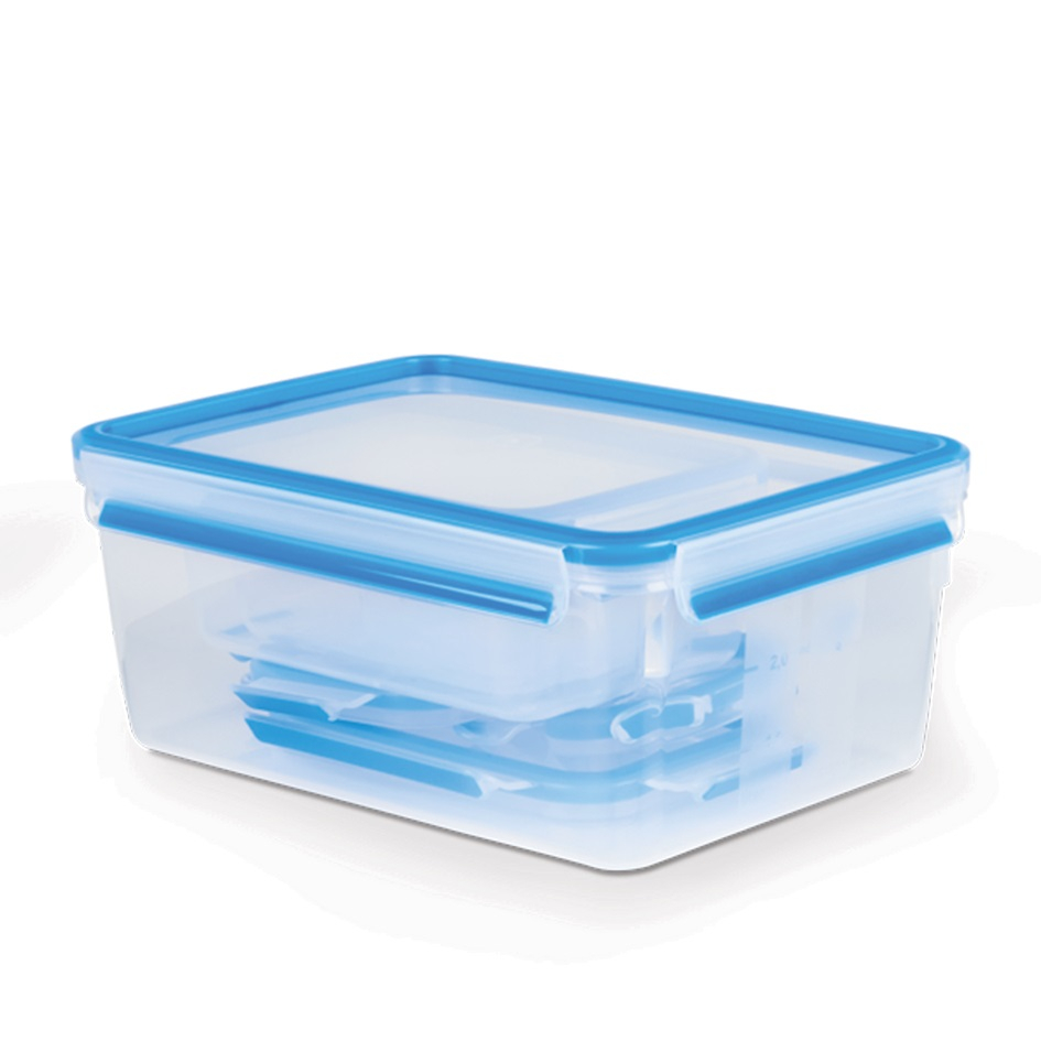 ظرف نگهدارنده بابدنه پلاستیکی تفال مدل K3029012 مناسب برای قرار دادن در فریزر و ماکروویو بسته 5 عددی