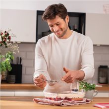 ظرف نگهدارنده بابدنه شیشه ای تفال مدل N1041210 مناسب برای قرار دادن در فریزر و ماکرویو
