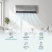 کولر گازی 12 هزار اینورتر گرین مدل SDKD-CH12F1C1A2P-J