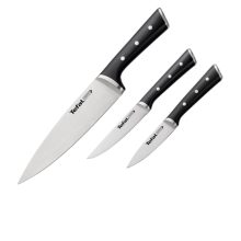 سرویس چاقو 3 پارچه با تیغه استیل و با دسته پلاستیک تفال مدل K2323S74