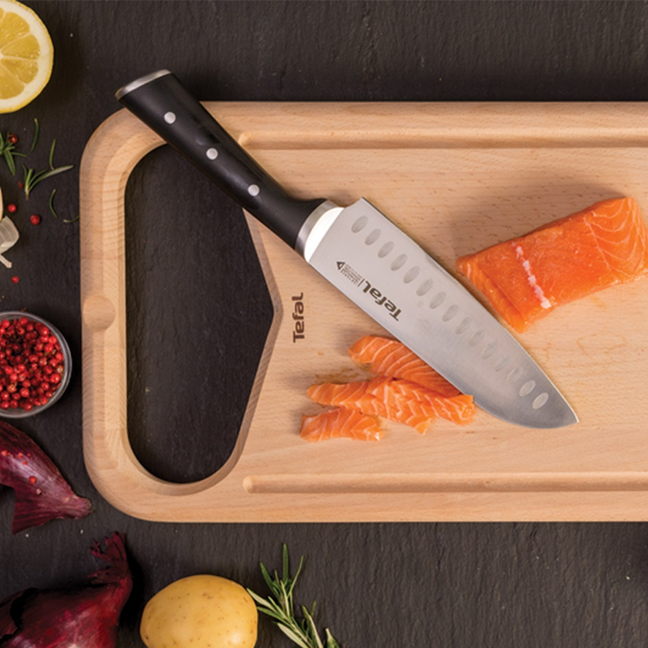 چاقو قصابی با تیغه استیل و با دسته پلاستیک تفال مدل K2320614