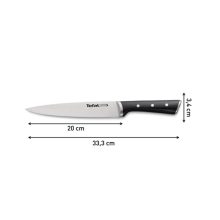 چاقو آشپزخانه با تیغه استیل و با دسته پلاستیک تفال مدل Ice Force K2320714