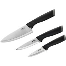 سرویس چاقو 3 پارچه با تیغه استیل و با دسته پلاستیک تفال مدل COMFORT K221S375