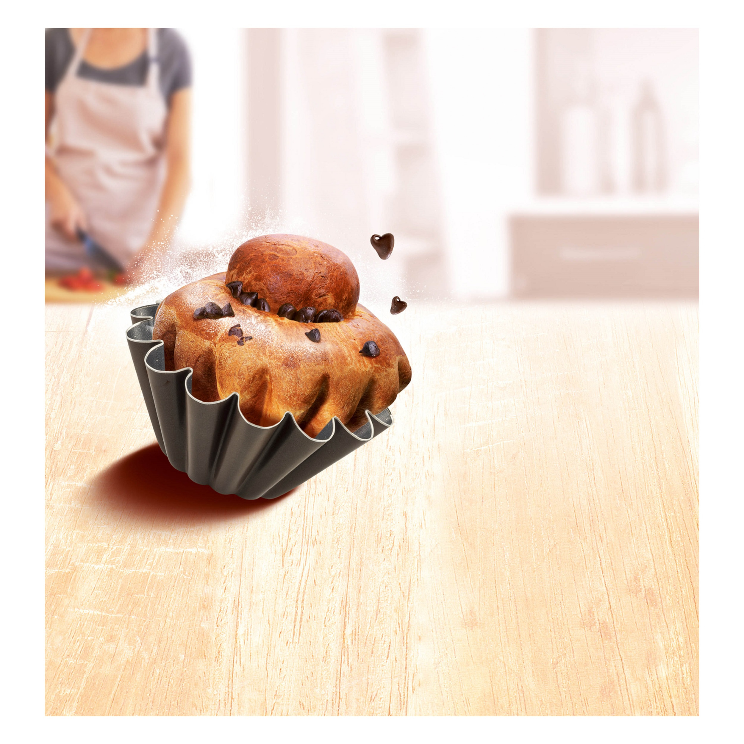 قالب کیک یزدی آلومینیوم تفال مدل Perfect Bake J5546602