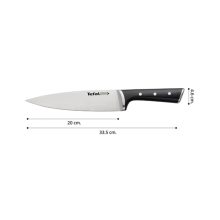 چاقو قصابی با تیغه استیل و با دسته پلاستیک تفال مدل ICE FORCE K2320214